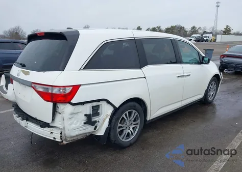 2012 Honda Odyssey Ex-L z USA, uszkodzony, nr VIN 5FNRL5H68CB117464